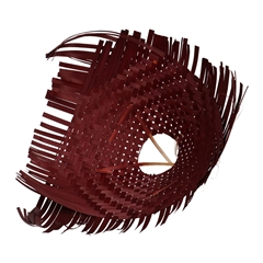 Boekethouder Bamboe Vlecht D34cm