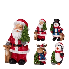 Kerst Deco Kerstman 11*8*16.5cm Ass.