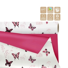 Folie Rol 80cm 25m Duo Mat Floraison Clayrton