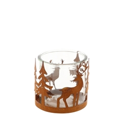 Kerst Theelicht Rendier D10*10cm