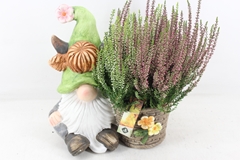 Arr4 Outdoor Js - Kabouter Groen Muts Met Mand 28P 37cm 12bloei