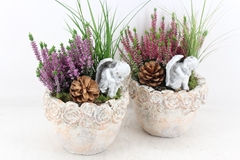 Arr4 Outdoor Js - Cement Rozen Rand Schaal X3 20P 34H