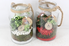Arr2 Pl - Glas Hoog Touw - Rood/wit 18P 31cm