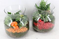 Arr2 Pl - Glas Candy X2 - Rood/oranje 21P 28cm