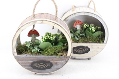 Arr2 Td - Houten Wiel X4 - Wit 26P 33cm