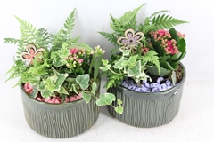 Arr2 Pl - Ker. Schaaltje Groen 338/4 - Lila/roze 18P 27cm
