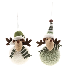 Kerst Deco Hanger Rendier 18cm